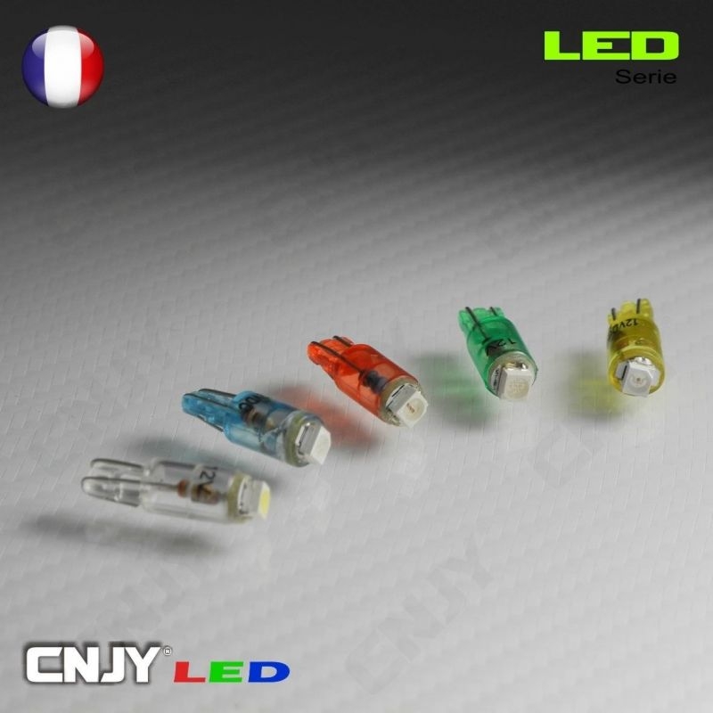 Ampoule led 1SMD T5 T6.5 W1.2W 12VDC