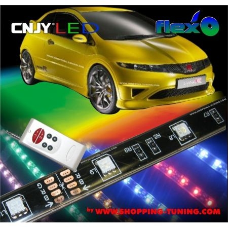 Kits de voiture de lumière LED extérieur néon voiture sans fil