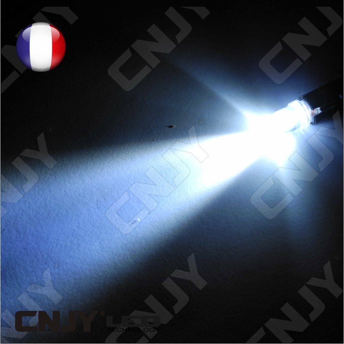 ampoule,1,led,blanc,convexe,t10,w5w,24v,dc,culot,w2.1x9.5d,pour,veilleuse,feux,de,plaque,gabarit,camion