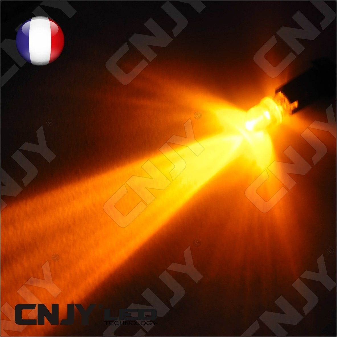 ampoule,1,led,orange,convexe,t10,w5w,24v,dc,culot,w2.1x9.5d,pour,veilleuse,feux,de,plaque,gabarit,camion