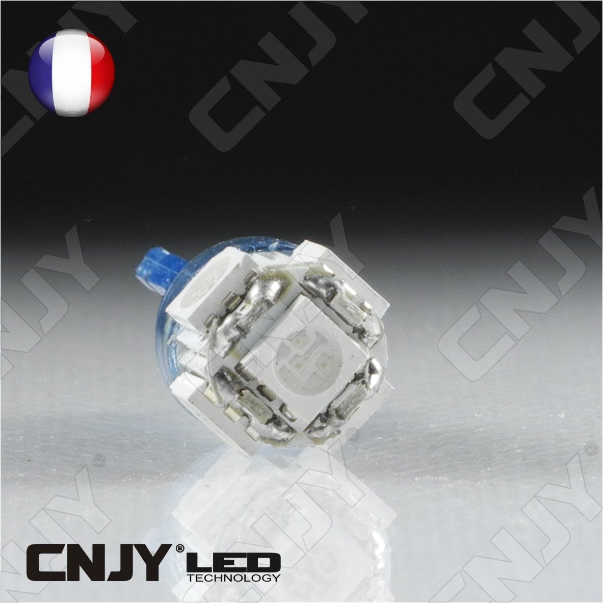 ampoule,5,led,BLEU,smd,t10,w5w,24v,dc,culot,w2.1x9.5d,pour,veilleuse,feux,de,plaque,gabarit,camion