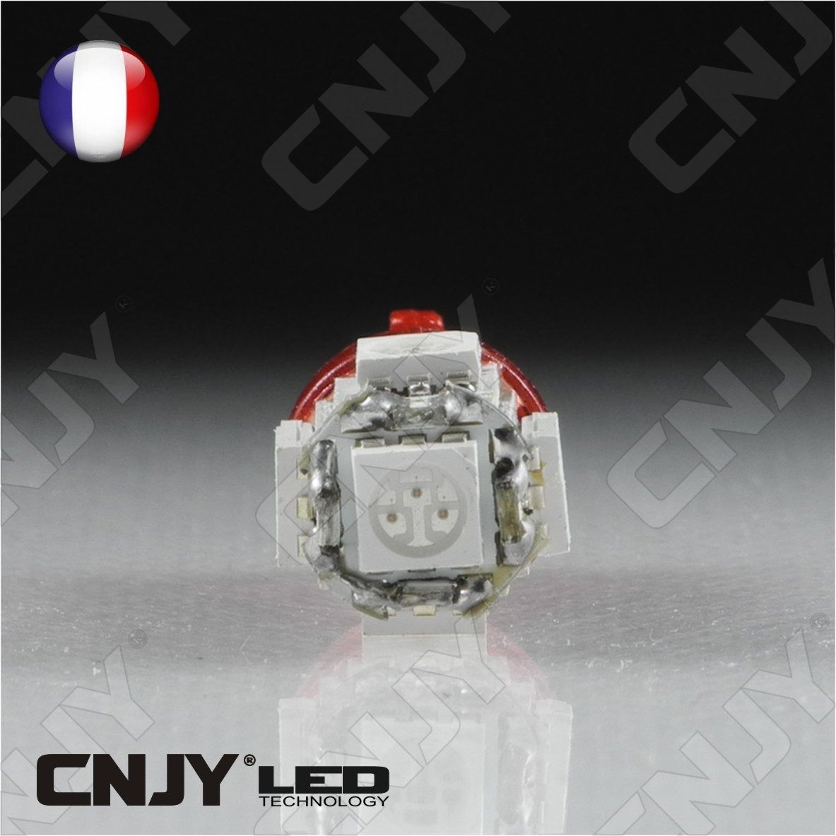 ampoule,5,led,rouge,smd,t10,w5w,24v,dc,culot,w2.1x9.5d,pour,veilleuse,feux,de,plaque,gabarit,camion