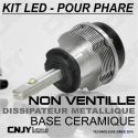 KIT LED CNJY ELISTAR-V3 "SLIM" 2 AMPOULES NON VENTILEE H7-PX26D 20W -12V -5500K -POUR FEUX CROISEMENT-ROUTE-ANTI BROUILLARD 12V