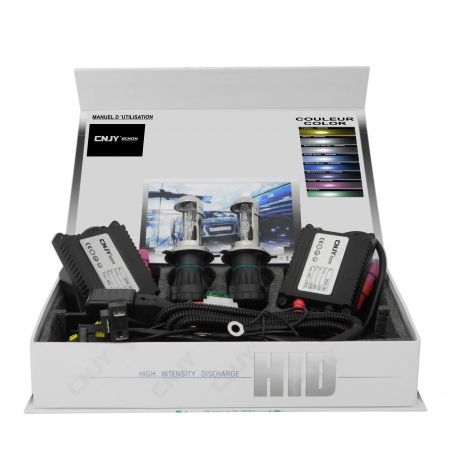 KIT Bi-XENON HID AC 35W H4-P43T POUR FEUX DE CROISEMENT ET ROUTE SUR AUDI A4-B5 AVEC OPTIQUE SIMPLE