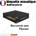 MOQUETTE ACOUSTIQUE ADHESIVE NOIR POUR REALISER LA GARNIRTURE DE VALISE MOTO CAPITONNAGE AUTO ISOLE ET PROTEGE