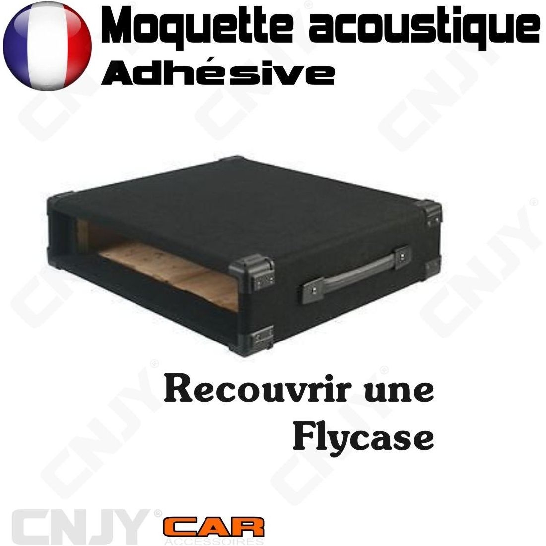 Moquette acoustique adhesive 70x140cm Anthracite