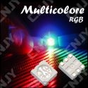 LOT DE 20 LED CMS 5050 SMD A SOUDER MULTICOLORE RGB RVB 3V 