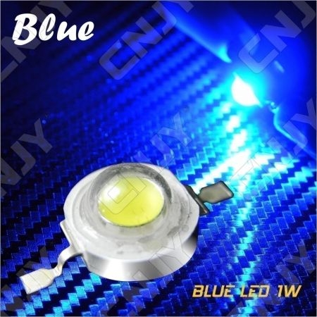 LOT DE 5 LED DEL 8MM 1W 3W A SOUDER COULEUR BLEU 3V 