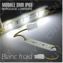 1 MODULE LED CABLE 3SMD 5050 BLANC FROID ETANCHE IP68 POUR MARQUAGE PUBLICITAIRE TUNING DECORATION 12VDC