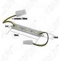 1 MODULE LED CABLE 3SMD 5050 BLANC FROID ETANCHE IP68 POUR MARQUAGE PUBLICITAIRE TUNING DECORATION 12VDC