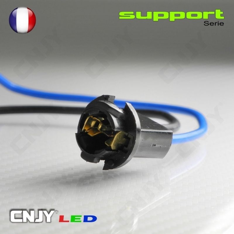 1 SOQUET SUPPORT LED CABLE - POUR AMPOULE T10 W5W LED