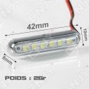 Drône Led Light - Mini feux léger pour éclairage et signalisation led sur drône 12V dc BLANC-ORANGE-BLEU-ROUGE-VERT