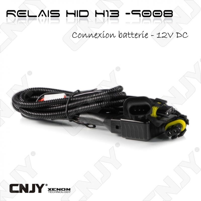 RELAIS D'ALIMENTATION BALLAST A CULOT H13 HI/LOW FONCTION - feux de croisement & route -12V DC 