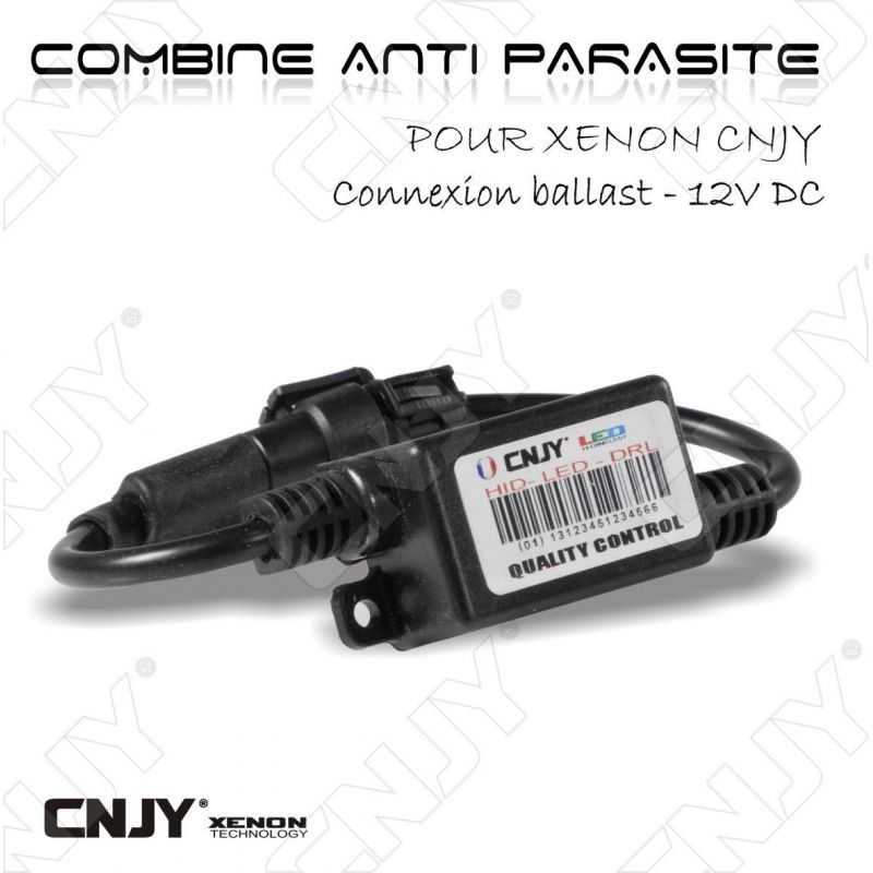 1 CABLE COMBINE AVEC FILTRE ANTI PARASITE - REDUCER BRUIT PARASITER HID-V2 