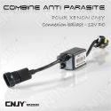 1 CABLE COMBINE AVEC FILTRE ANTI PARASITE - REDUCER BRUIT PARASITER HID-V2 