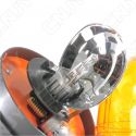 Gyrophare rotatif halogène orange 55w obus à visser ECE R65 24V