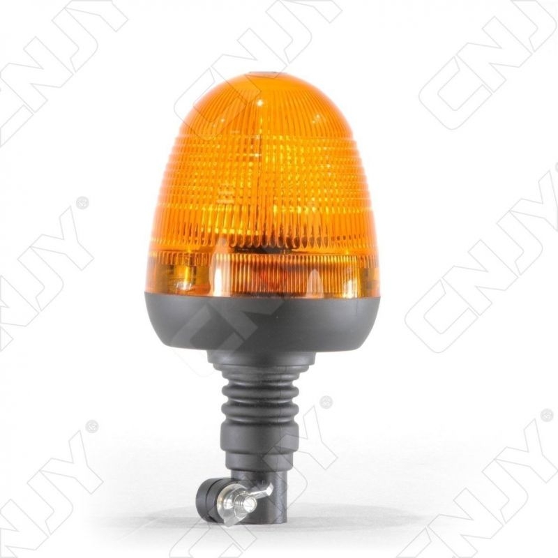 Gyrophare rotatif halogène orange 55w sur mât flexible ECE R65