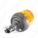 Gyrophare rotatif halogène orange 55w sur mât flexible 12v