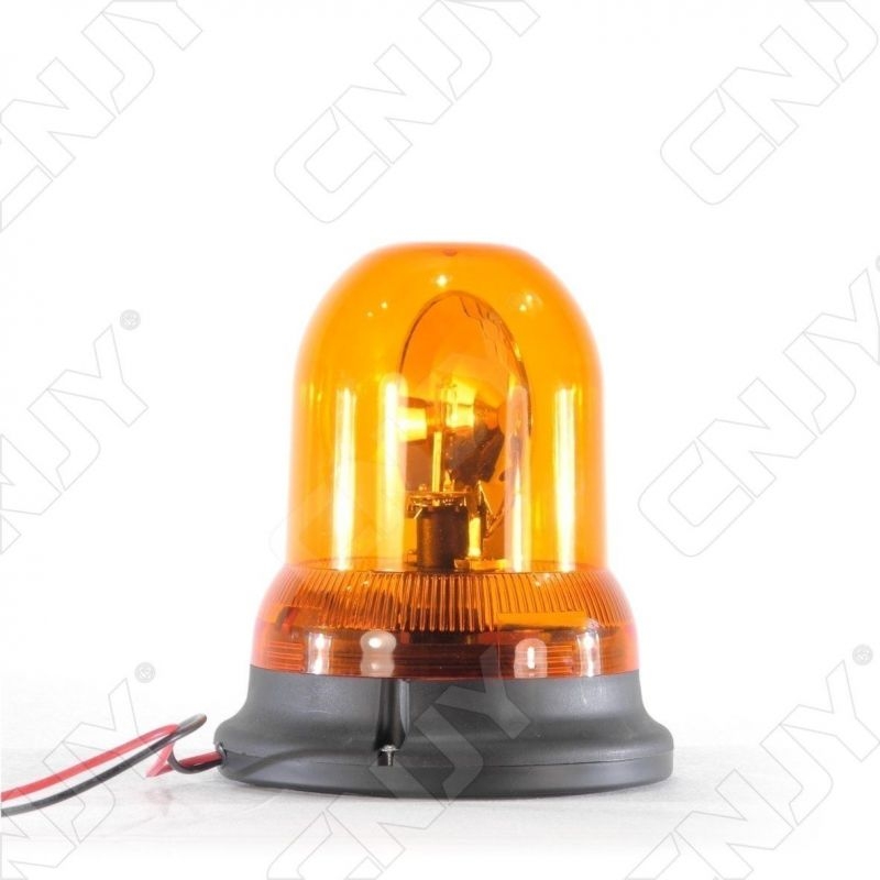 Gyrophare rotatif halogène orange 55w ogive magnétique ECE R65