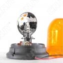 Gyrophare rotatif halogène orange 55w ogive magnétique ECE R65 12V