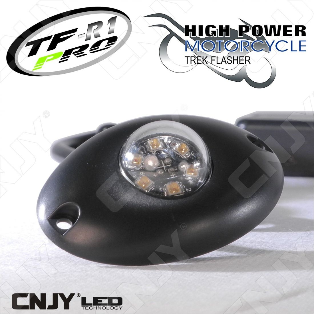 Feu Flash LED ovale - à coller