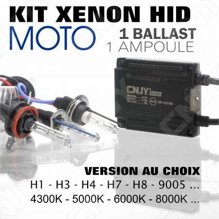 KIT XENON EN COFFRET CONVERSION HID MOTO --1 BALLAST - 1 AMPOULE-- AU CHOIX