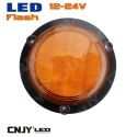 Feux à éclat led orange gyrophare flash orange à visser 12V 24V