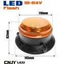 Feux à éclat led orange gyrophare flash orange à visser 12V 24V