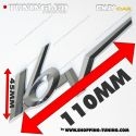 EMBLEME LOGO 16V 3D CARROSSERIE AUTO ADHESIF CHROME PLASTIQUE ABS HAUTE RESISTANCE