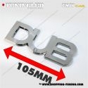 EMBLEME DUB 3D CARROSSERIE AUTO ADHESIF CHROME PLASTIQUE ABS HAUTE RESISTANCE