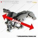 EMBLEME CHEVAL DROIT 3D CARROSSERIE AUTO ADHESIF CHROME PLASTIQUE ABS HAUTE RESISTANCE