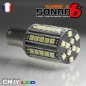 1 AMPOULE SONAR6-A 50 LED SMD HP ANTI ERREUR BA15S CULOT COMPATIBLE R5W R10W P21W 1156 CANBUS ODB