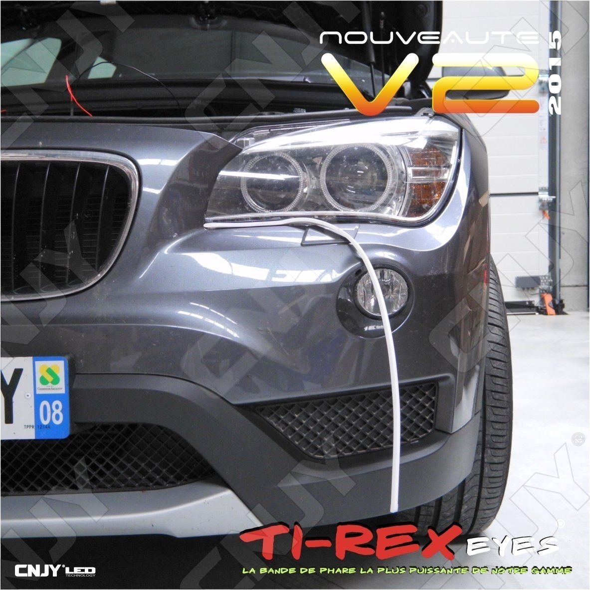 bande,TIREX,TI-REX,V2,led,feux,jour,diurne,phare,drl,souple,module,auto,moto,daylight,12v,diurne,style,audi,a5,5000k