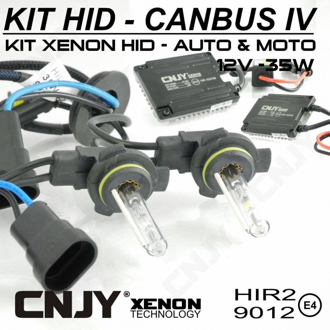 KIT XENON HID HIR2 9012 POUR TOYOTA YARIS HYBRIDE -AMPOULE