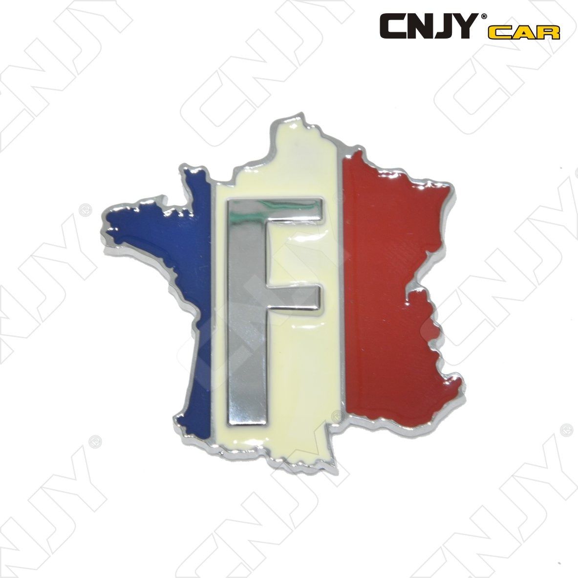 embleme-logo-3d-adhesif-drapeau-cartographie-france-auto-adhesif-chrome-plastique-abs-haute-resistance