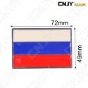 EMBLEME LOGO 3D ADHESIF DRAPEAU RUSSIE RUSSE RUSSIA FLAG AUTO ADHESIF CHROME BADGE PLASTIQUE ABS HAUTE RESISTANCE