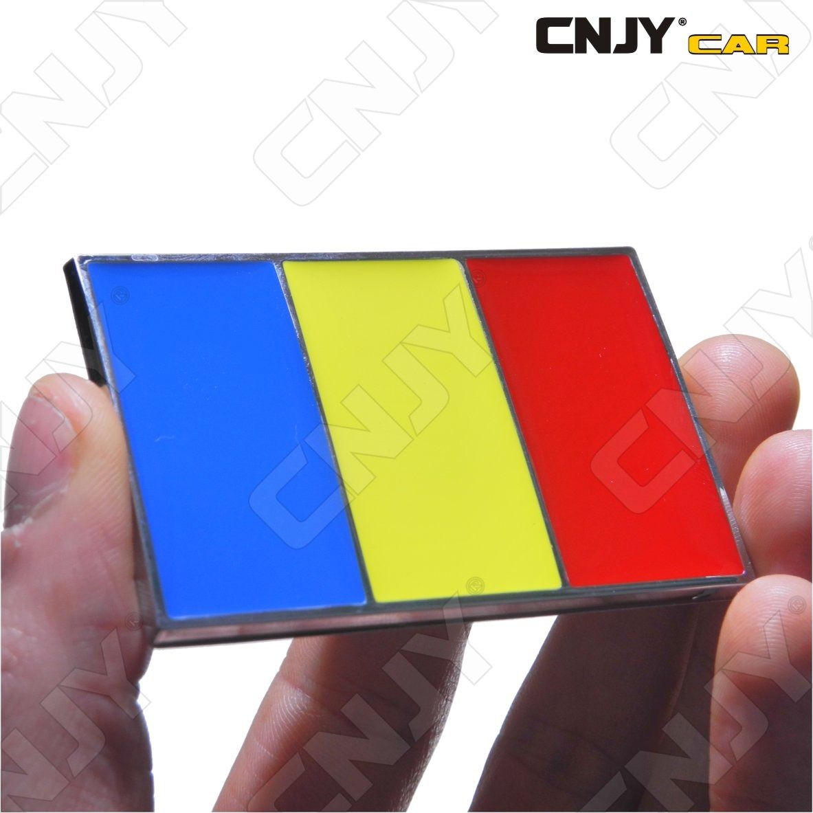 embleme-logo-3d-adhesif-drapeau-roumanie-roumain-romania-flag-auto-adhesif-chrome-badge-plastique-abs-haute-resistance