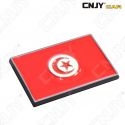 EMBLEME LOGO 3D ADHESIF DRAPEAU TUNISIEN TUNISIE TUNIS FLAG AUTO ADHESIF CHROME BADGE PLASTIQUE ABS HAUTE RESISTANCE