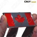 EMBLEME LOGO 3D ADHESIF DRAPEAU CANADIEN CANADA FLAG AUTO ADHESIF CHROME BADGE PLASTIQUE ABS HAUTE RESISTANCE