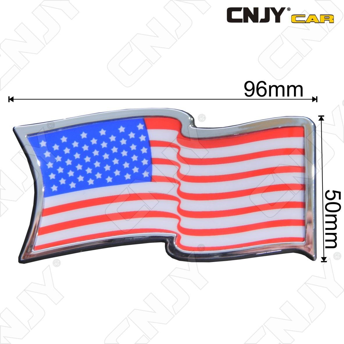 embleme-logo-3d-adhesif-drapeau-flottant-americain-amerique-usa-flag-auto-adhesif-chrome-badge-plastique-abs-haute-resistance