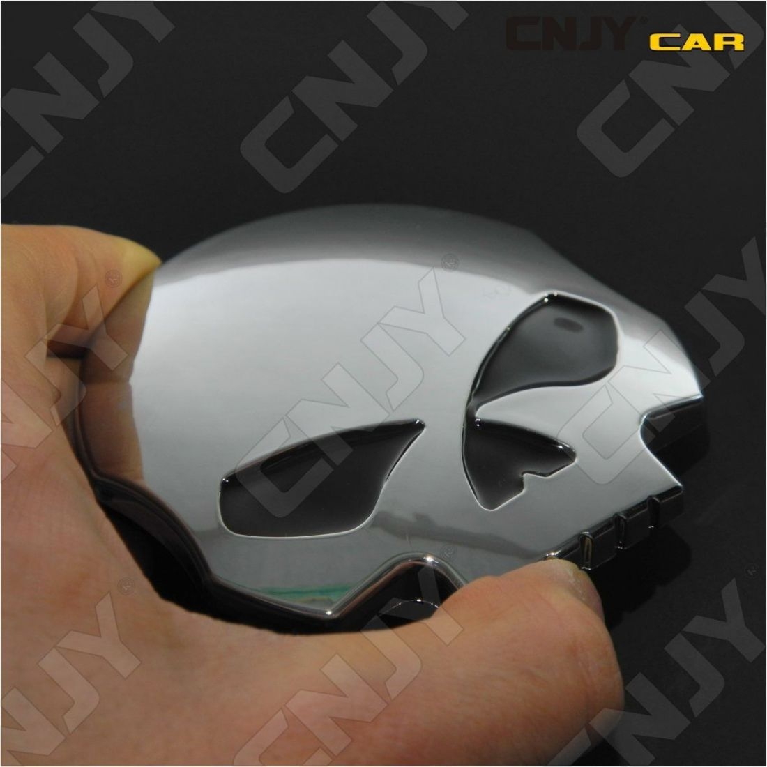 3D Metal Skull Autocollant de Voiture,2 pièces Autocollants Tête de Mort  stickers 3d voiture autocollant moto autocollant d'insigne d'emblème Car