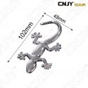 EMBLEME LOGO 3D ADHESIF GECKO LEZARD SALAMANDRE MOTO AUTO ADHESIF CHROME BADGE PLASTIQUE ABS HAUTE RESISTANCE