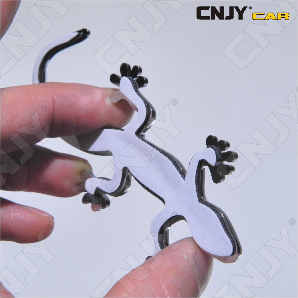 embleme-logo-3d-adhesif-gecko-lezard-salamandre-moto-auto-adhesif-chrome-badge-plastique-abs-haute-resistance