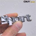 EMBLEME LOGO 3D ADHESIF PETIT SPORT DESIGN MOTO AUTO ADHESIF CHROME BADGE PLASTIQUE ABS HAUTE RESISTANCE