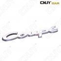 EMBLEME LOGO 3D ADHESIF COUPE DESIGN SPORT MOTO AUTO ADHESIF CHROME BADGE PLASTIQUE ABS HAUTE RESISTANCE