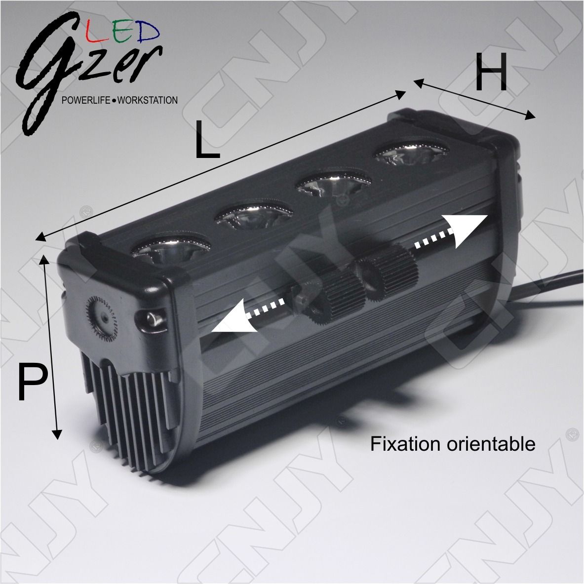 feux,de,travail,dot,phare,LED,longue portée,gzer,40w,cree,camion,grue,quad,auto,4x4,jeep,12v,24v,dc