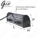 FEUX DE TRAVAIL PHARE LED GZER DOT785 40w CREE XTB 12/24V DC 