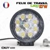 FEUX DE TRAVAIL CNJY LED 27W ROND WORKING LIGHT IP67 CAMION BATEAU 4x4 12 24V