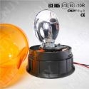 Gyrophare rotatif halogène orange 55w V1 câblé pose en applique 12V