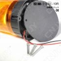 Gyrophare rotatif halogène orange 55w V1 câblé pose en applique 12V